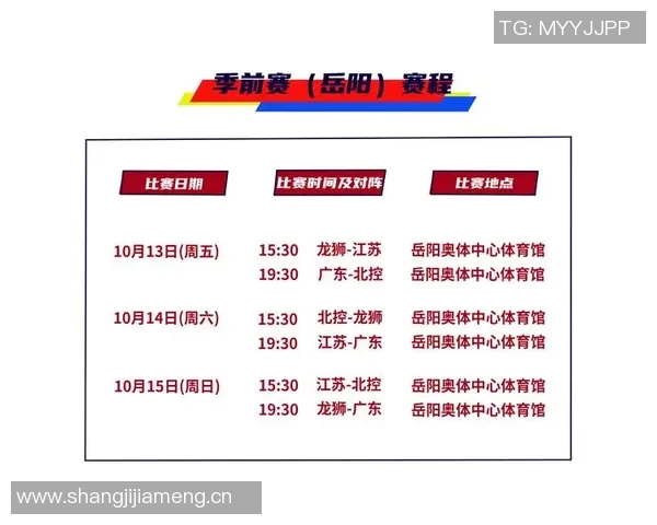 2023年CBA季前赛完整赛程及球队对阵分析一览